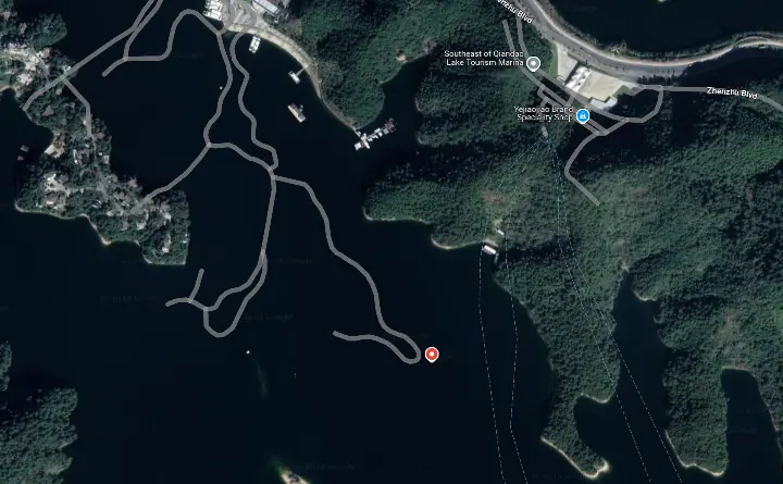  Location of Southeast Lake Pier in Qiandao Lake