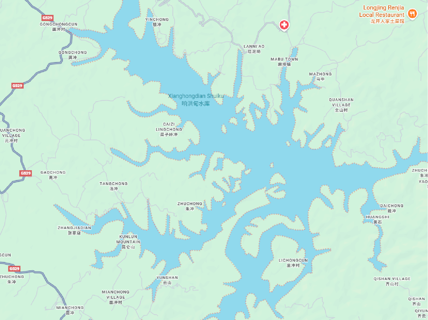 Xianghongdian Reservoir Jinzhai County  Anhui Province China