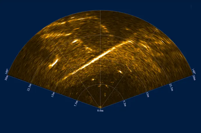 Underwater Topography and Objects (1.2 MHz, 30 m Range)-MiniUAC-1206-Forward-looking Sonar